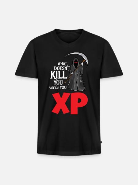 Gamer - Männer Premium Bio T-Shirt mit V-Ausschnitt - Schwarz
