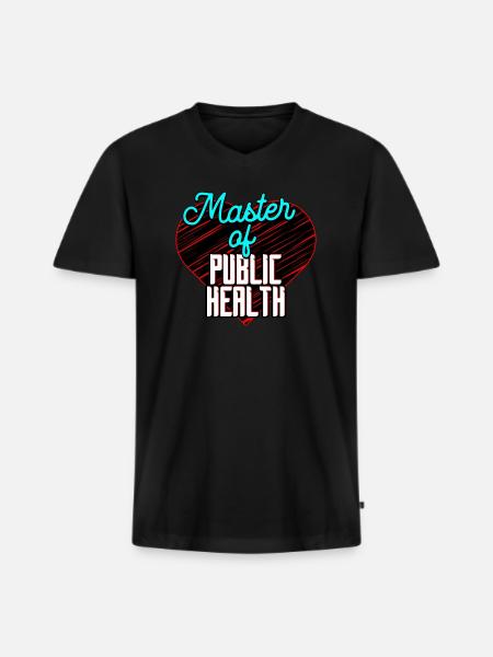 Master of Public Health - Men's Premium Organic T-shirt with V-neck - black