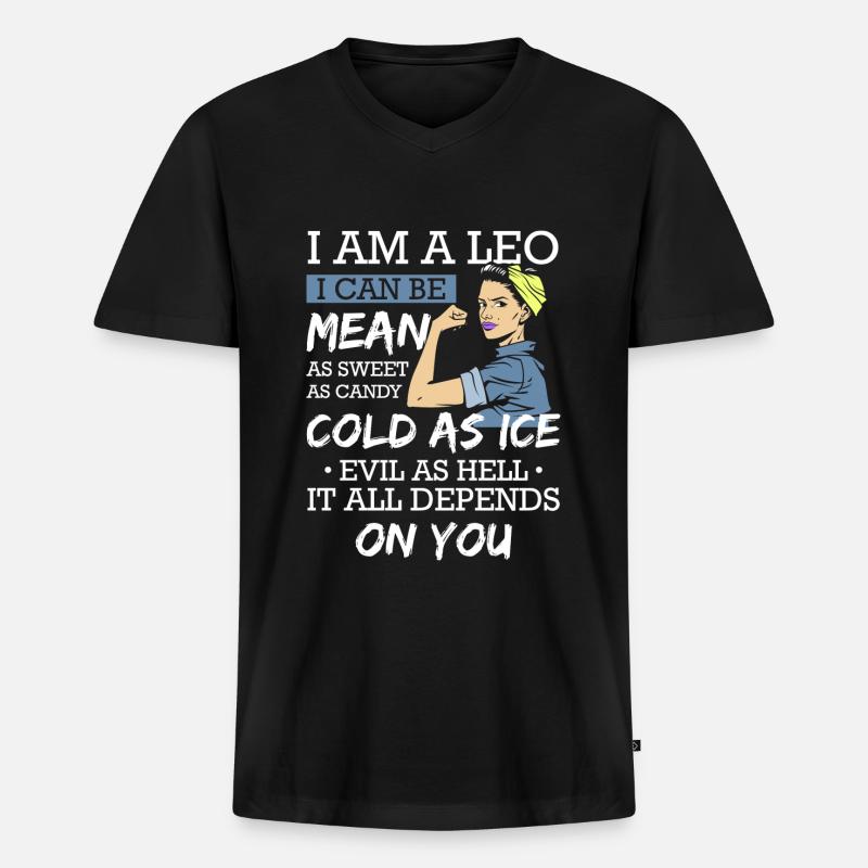 Sternzeichen Astrologie Konstellation - Männer Premium Bio T-Shirt mit V-Ausschnitt - Schwarz