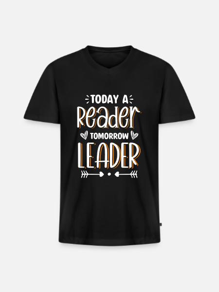Superviseur d’emploi Employé - T-shirt encolure en V Premium bio Homme - noir