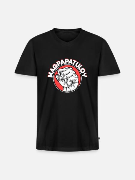 Philippines - Magpapatuloy - Men's Premium Organic T-shirt with V-neck - black