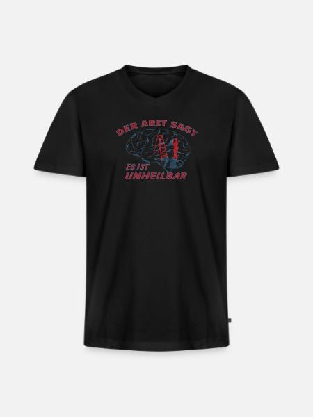 Heimwerker Geschenkidee Handwerker - Männer Premium Bio T-Shirt mit V-Ausschnitt - Schwarz