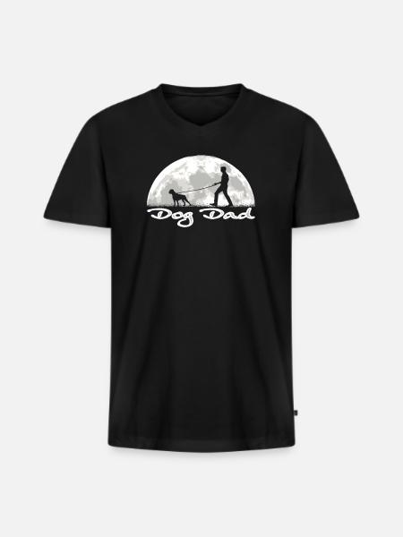 Hund Boxer Hundebesitzer Geschenkidee - Männer Premium Bio T-Shirt mit V-Ausschnitt - Schwarz