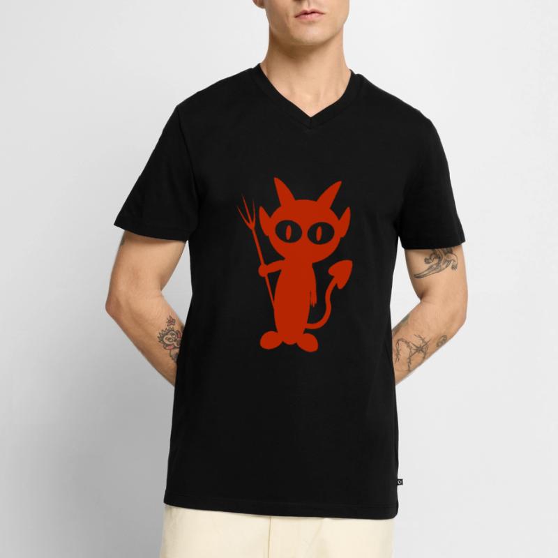 red devil - she-devil / devil T Shirt Men's Premium Organic T-shirt with V-neck