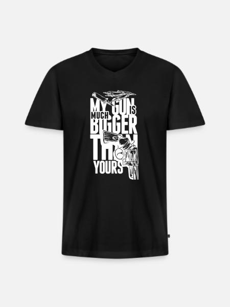 Weapon Gun Gun Gift - Men's Premium Organic T-shirt with V-neck - black