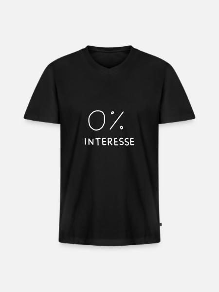 Trendy Cool Stylisch Mode - Männer Premium Bio T-Shirt mit V-Ausschnitt - Schwarz