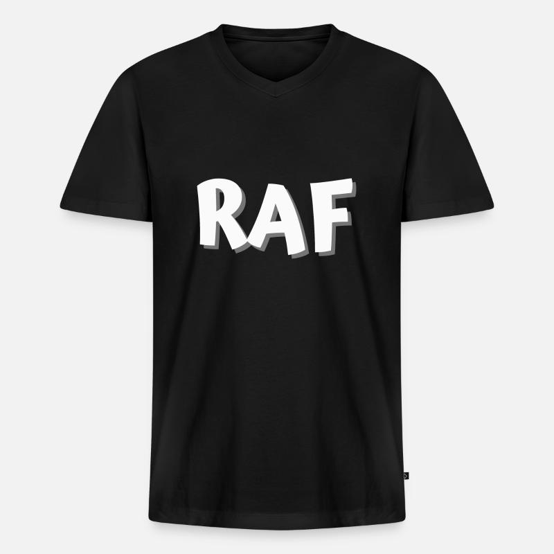 Scheiß drauf. - Männer Premium Bio T-Shirt mit V-Ausschnitt - Schwarz