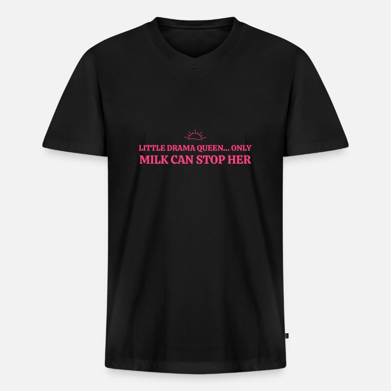 Babysprüche - Männer Premium Bio T-Shirt mit V-Ausschnitt - Schwarz