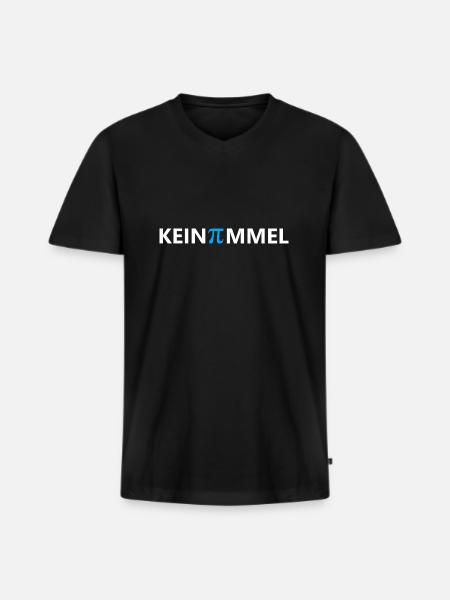 Kein Pimmel blau - Männer Premium Bio T-Shirt mit V-Ausschnitt - Schwarz