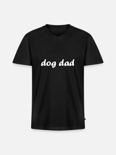 Chien Hund - T-shirt encolure en V Premium bio Homme - noir
