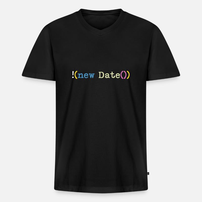 Not today Informatiker Programmierer - Männer Premium Bio T-Shirt mit V-Ausschnitt - Schwarz