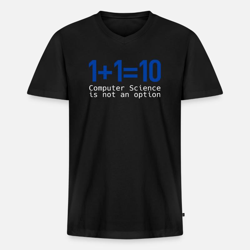 Programmierer - Männer Premium Bio T-Shirt mit V-Ausschnitt - Schwarz