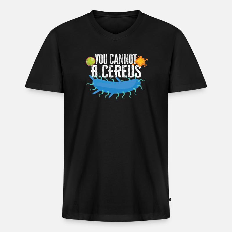 Microbiologist Microbiology Lab Staph Biology - Männer Premium Bio T-Shirt mit V-Ausschnitt - Schwarz