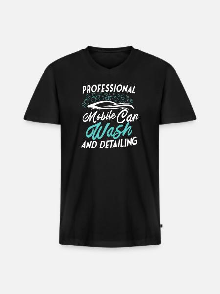 Mobile Car Reconditioning Car Reconditioning - Men's Premium Organic T-shirt with V-neck - black