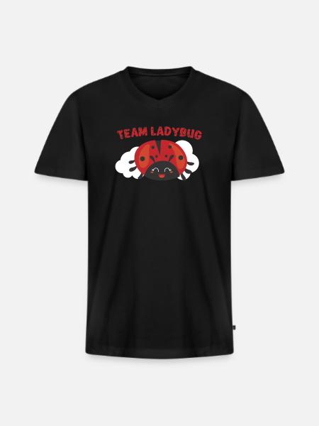 Ladybug Ladybug Entomology Insects - Men's Premium Organic T-shirt with V-neck - black