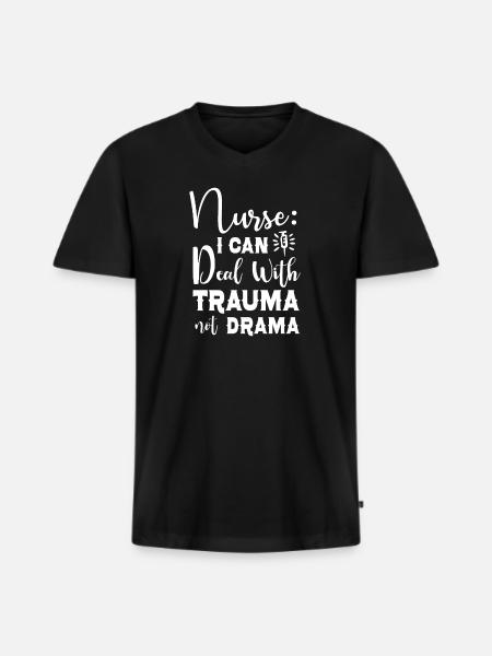 Sygeplejerske SygeplejeKlinik Paramedic - Premium økologisk T-shirt med V-hals til mænd - sort