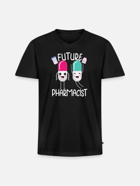 Funny pharmacist-pharmacy-technician-pharmacy - Men's Premium Organic T-shirt with V-neck - black