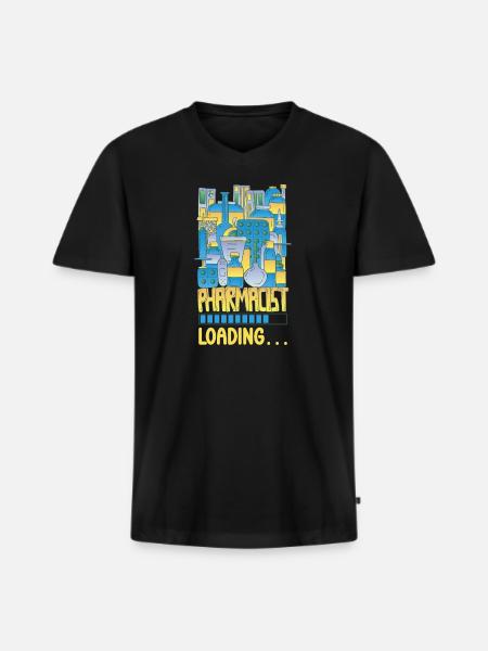 Funny pharmacist-pharmacy-technician-pharmacy - Men's Premium Organic T-shirt with V-neck - black