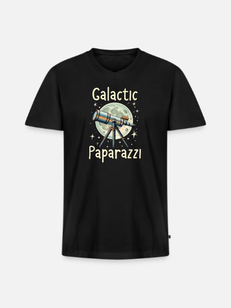 Astrophotography Astronomy Space Camera - Men's Premium Organic T-shirt with V-neck - black