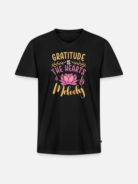 Yoga Mindfulness Practic Meditation Manifestation - Men's Premium Organic T-shirt with V-neck - black
