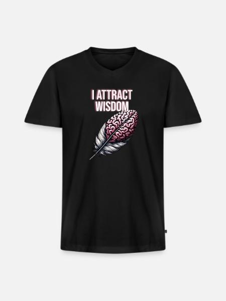 Yoga Mindfulness Practic Meditation Manifestation - Men's Premium Organic T-shirt with V-neck - black