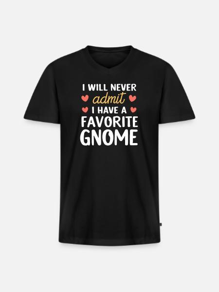 Havenisser Nisser Nisser Elsker Sjov Nisse Havearbejde - Premium økologisk T-shirt med V-hals til mænd - sort