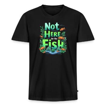 Aquascaping Enthusiast Underwater Gardening - Männer Premium Bio T-Shirt mit V-Ausschnitt - Schwarz - Vorne - Nico (187cm)