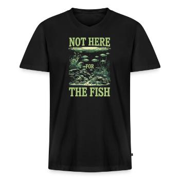 Aquascaping Enthusiast Underwater Gardening - Männer Premium Bio T-Shirt mit V-Ausschnitt - Schwarz - Vorne - Nico (187cm)