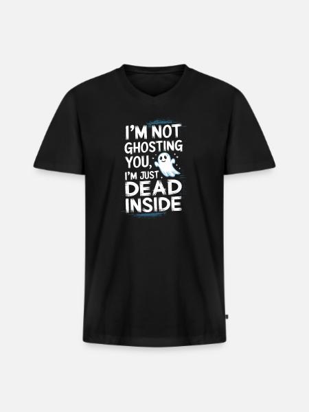 Introversion Alternative Style Emotional - Men's Premium Organic T-shirt with V-neck - black