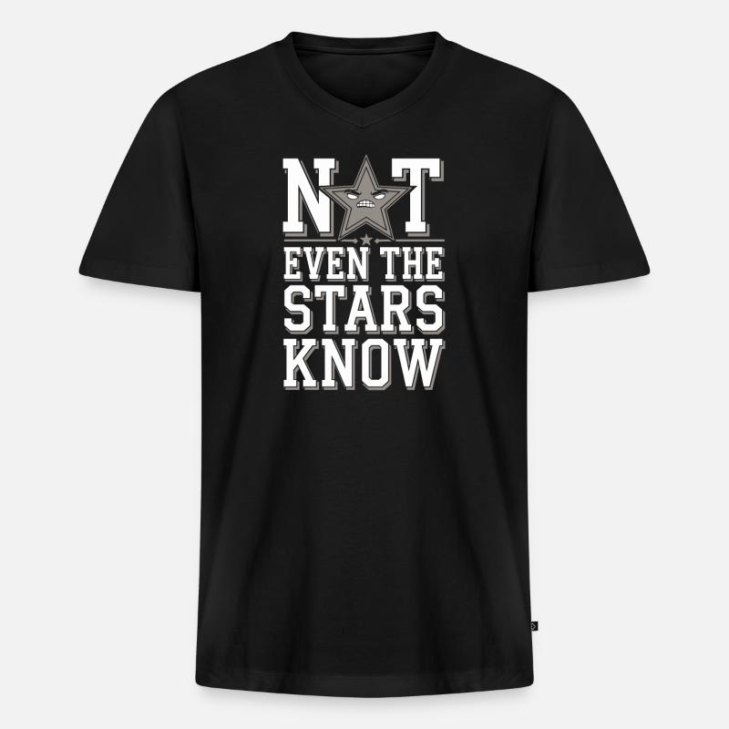 Astrologie-skeptiker: Kritisches Denken - Männer Premium Bio T-Shirt mit V-Ausschnitt - Schwarz