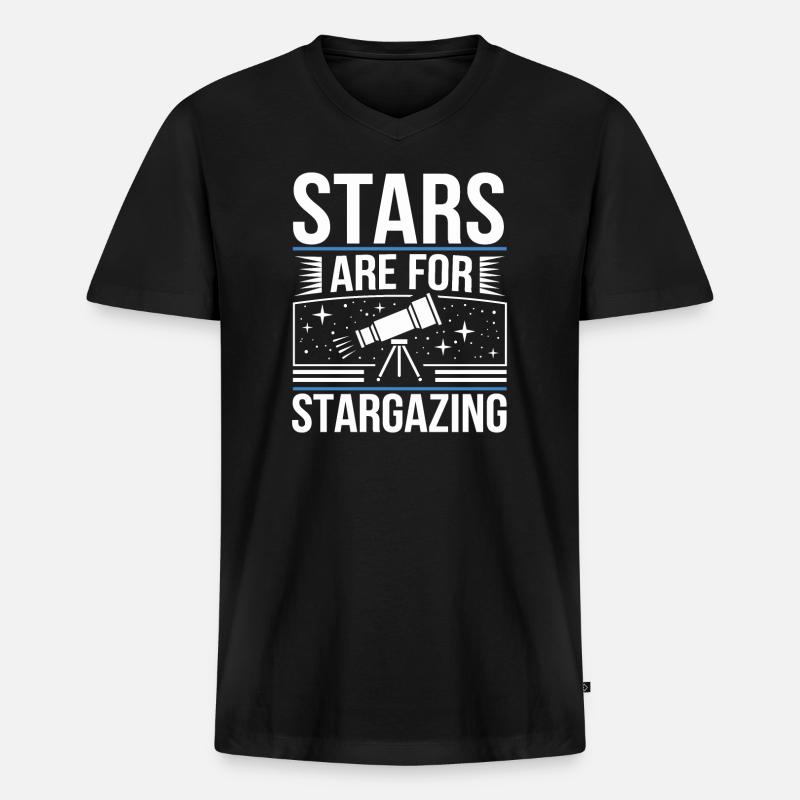 Astrologie-skeptiker: Kritisches Denken - Männer Premium Bio T-Shirt mit V-Ausschnitt - Schwarz