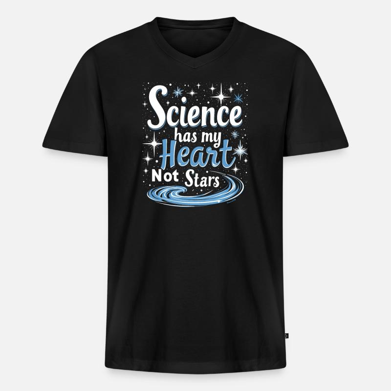 Astrologie-skeptiker: Kritisches Denken - Männer Premium Bio T-Shirt mit V-Ausschnitt - Schwarz