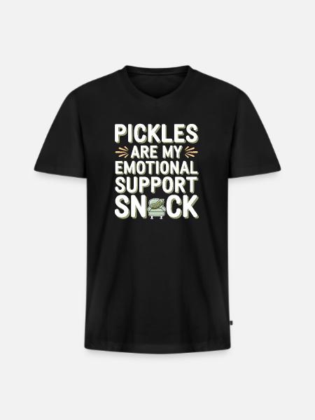 Pickle Lovers Humor Dill-ightful Jokes Funny Food - Men's Premium Organic T-shirt with V-neck - black