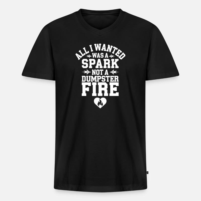 Dating-katastrophenkomödie Lustig Scheitert - Männer Premium Bio T-Shirt mit V-Ausschnitt - Schwarz