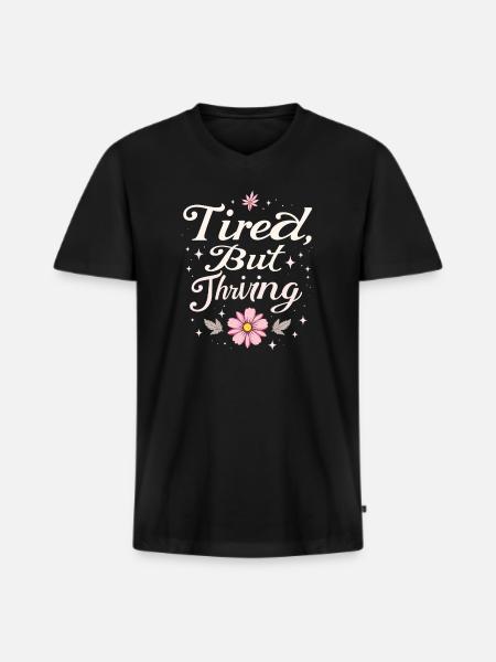 Rache-schlafenszeit-aufschub Nachteule-schlaf - Männer Premium Bio T-Shirt mit V-Ausschnitt - Schwarz
