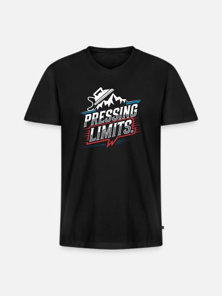 Extreme Ironing Competitive Funny - Men's Premium Organic T-shirt with V-neck - black