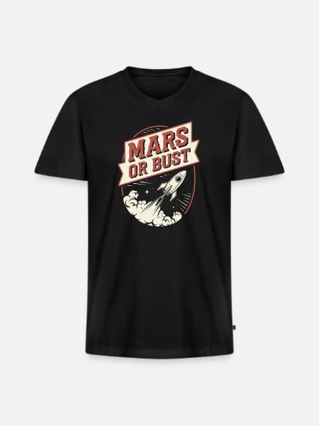 Astrobiology Space Exploration Extraterrestrial - Men's Premium Organic T-shirt with V-neck - black