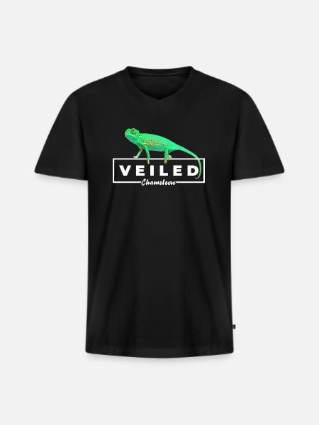 Baby Veiled Chameleon Reptile Owner - Men's Premium Organic T-shirt with V-neck - black