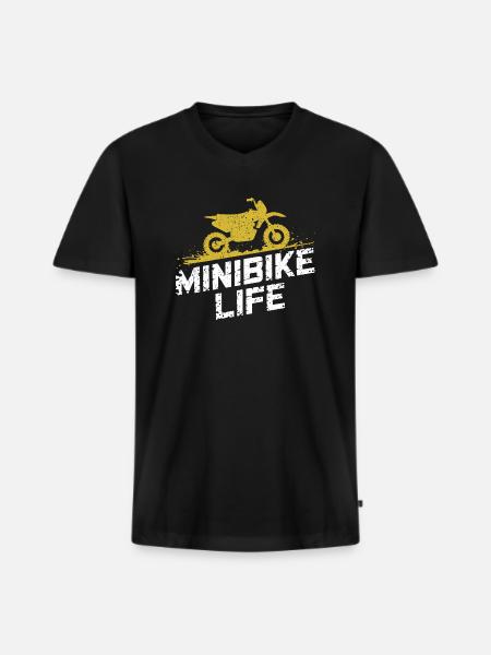 Small bikes, big passion - Men's Premium Organic T-shirt with V-neck - black