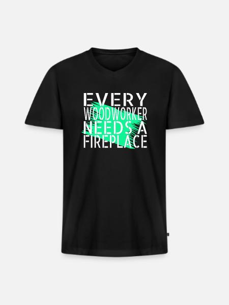 Carpenter Jokes Tshirts Present Idea - Men's Premium Organic T-shirt with V-neck - black