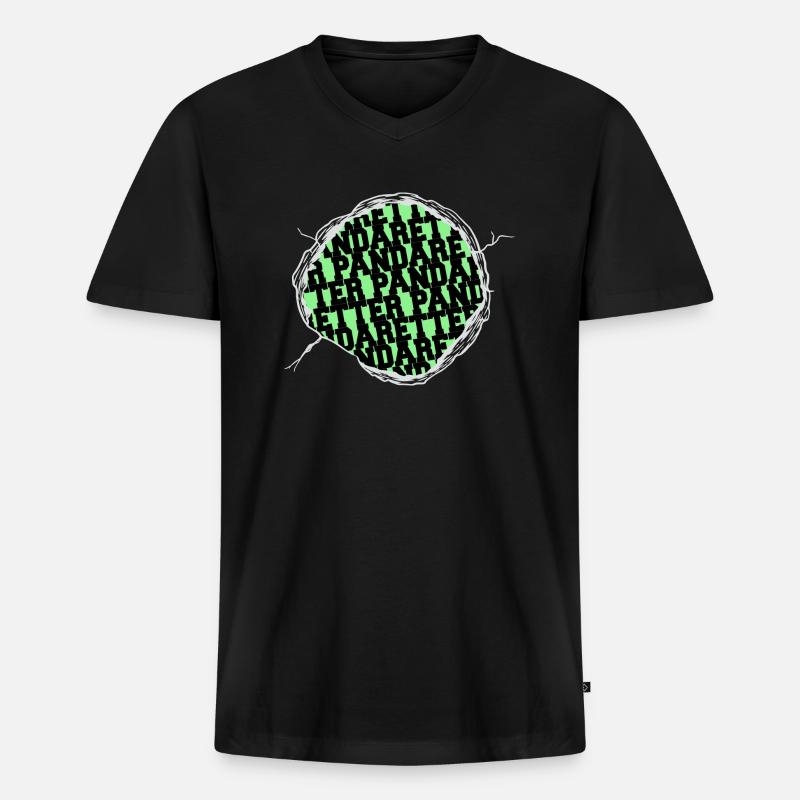tierschützer spaß animalliberationfront zitat - Männer Premium Bio T-Shirt mit V-Ausschnitt - Schwarz