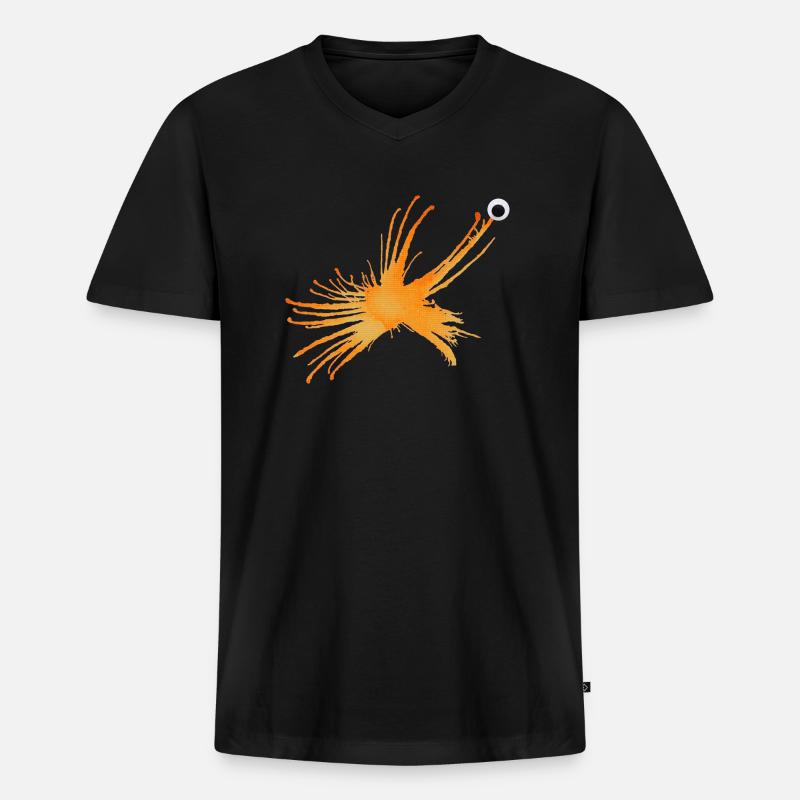 MonstRumms Nr. 20 - Männer Premium Bio T-Shirt mit V-Ausschnitt - Schwarz