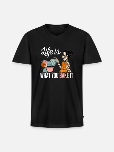Baking Baker Baker Bakery Confectionery Cake - Men's Premium Organic T-shirt with V-neck - black