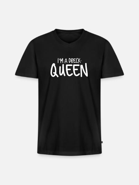 I'm filthy queen. drag Queen - Men's Premium Organic T-shirt with V-neck - black