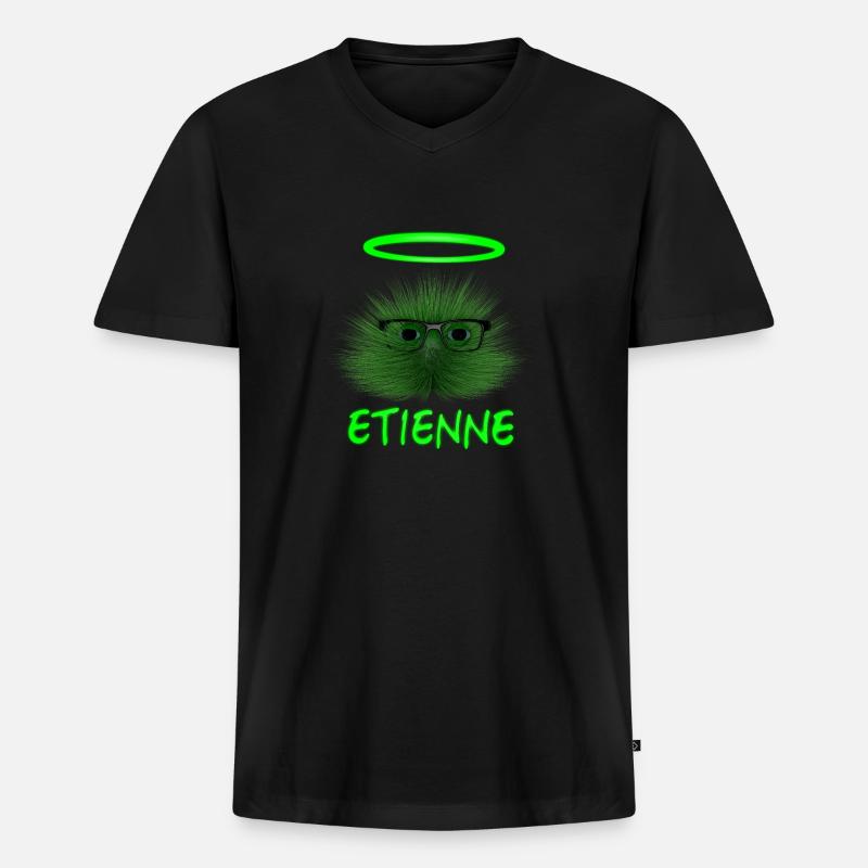 Saint Etienne - Männer Premium Bio T-Shirt mit V-Ausschnitt - Schwarz