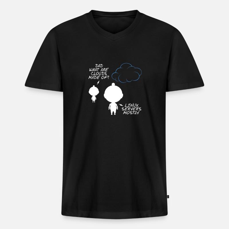 Programmierer - Männer Premium Bio T-Shirt mit V-Ausschnitt - Schwarz