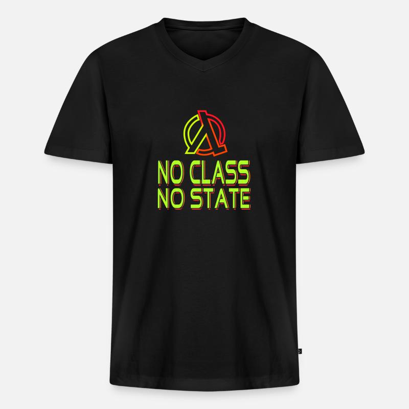 Programmierer Lambda Softwareentwickler Geschenk - Männer Premium Bio T-Shirt mit V-Ausschnitt - Schwarz