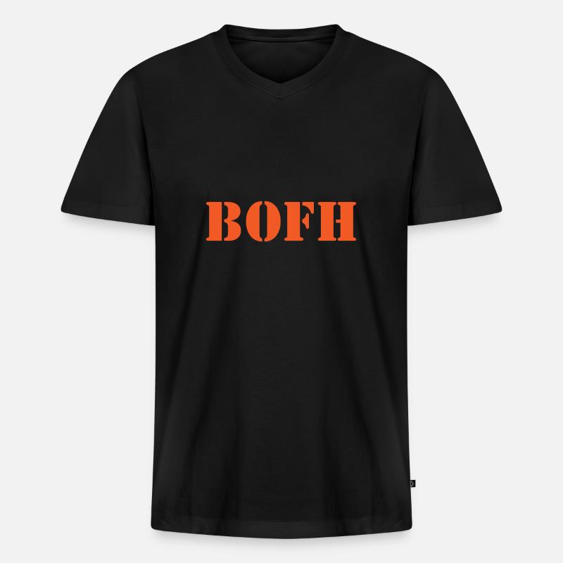 Bofh Programming Informatik Geschenk - Männer Premium Bio T-Shirt mit V-Ausschnitt - Schwarz