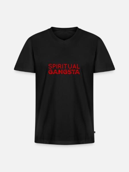 J’aime ma spiritualité - T-shirt encolure en V Premium bio Homme - noir
