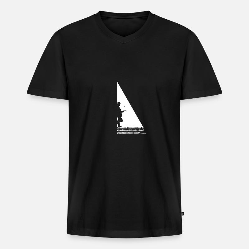 Rocky Balboa - Männer Premium Bio T-Shirt mit V-Ausschnitt - Schwarz